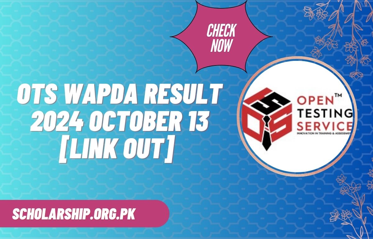 OTS WAPDA Result 2024 October 13 [Link Out]